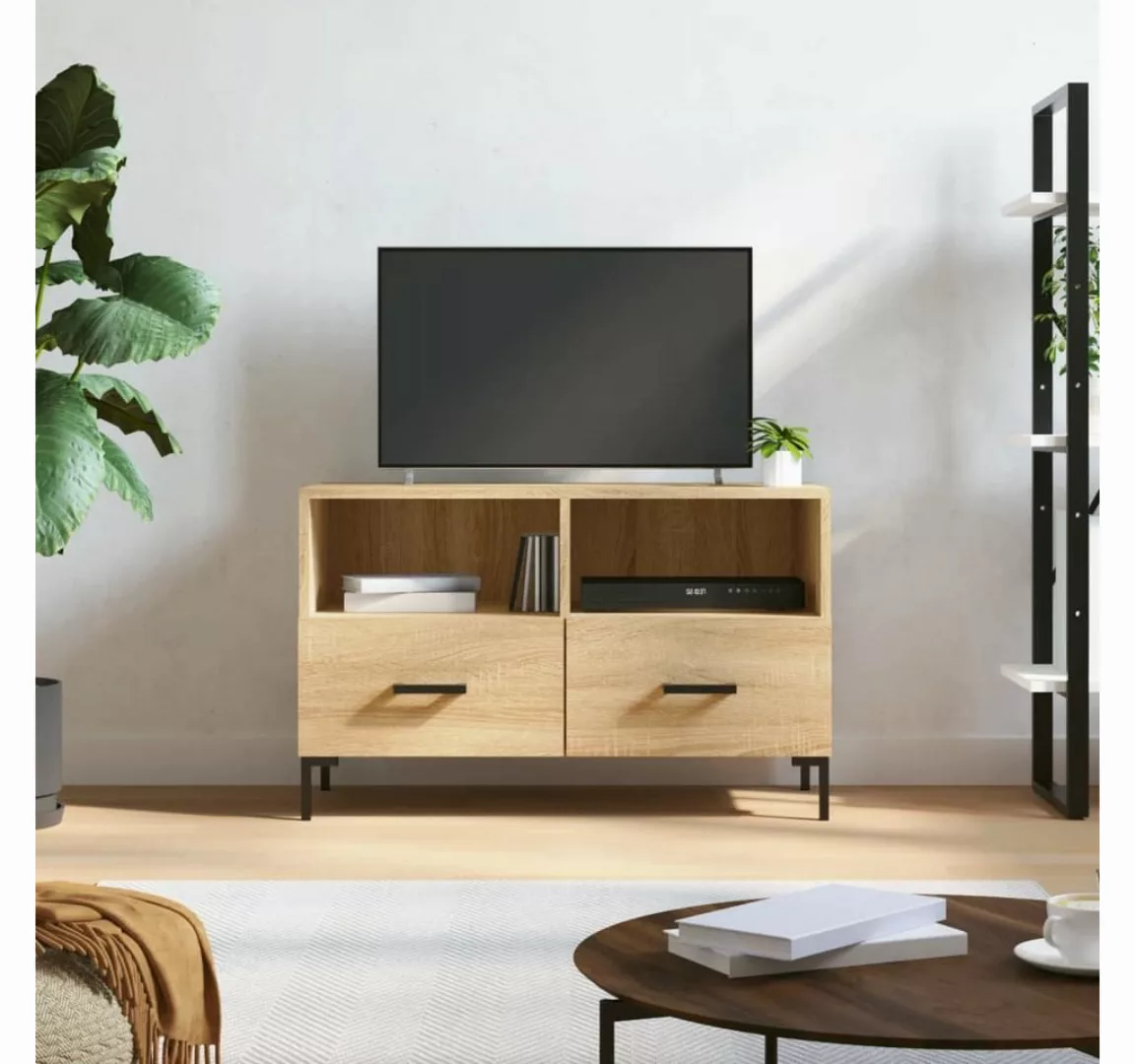 furnicato TV-Schrank Sonoma-Eiche 80x36x50 cm Holzwerkstoff günstig online kaufen