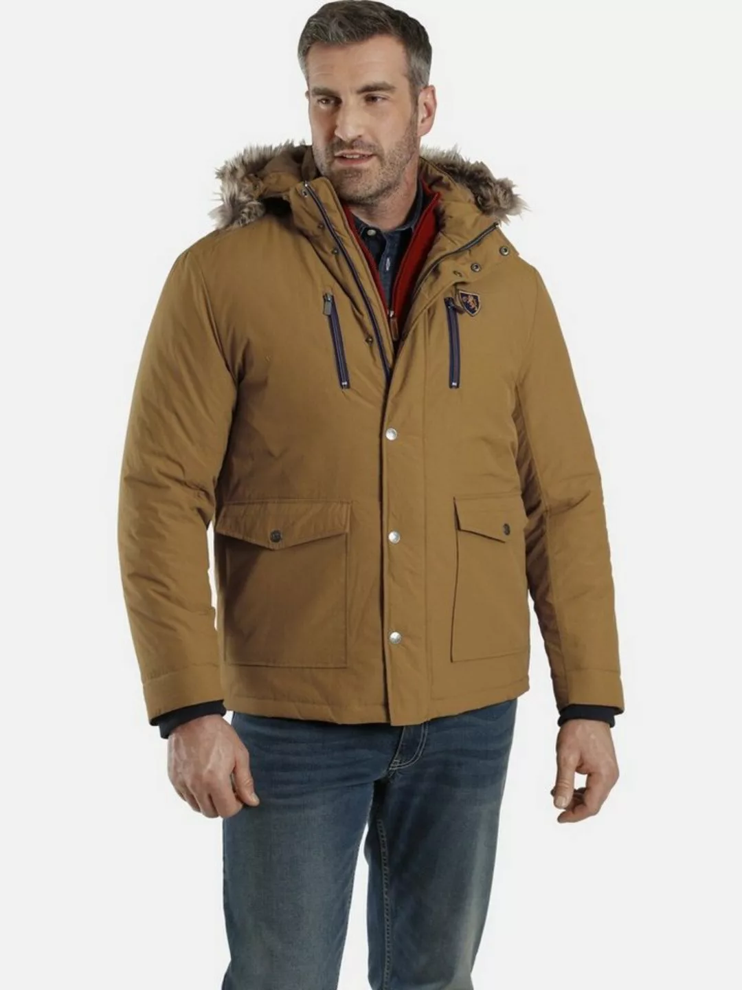 Charles Colby Outdoorjacke SIR CLARENCE mit abnehmbarer Kapuze günstig online kaufen