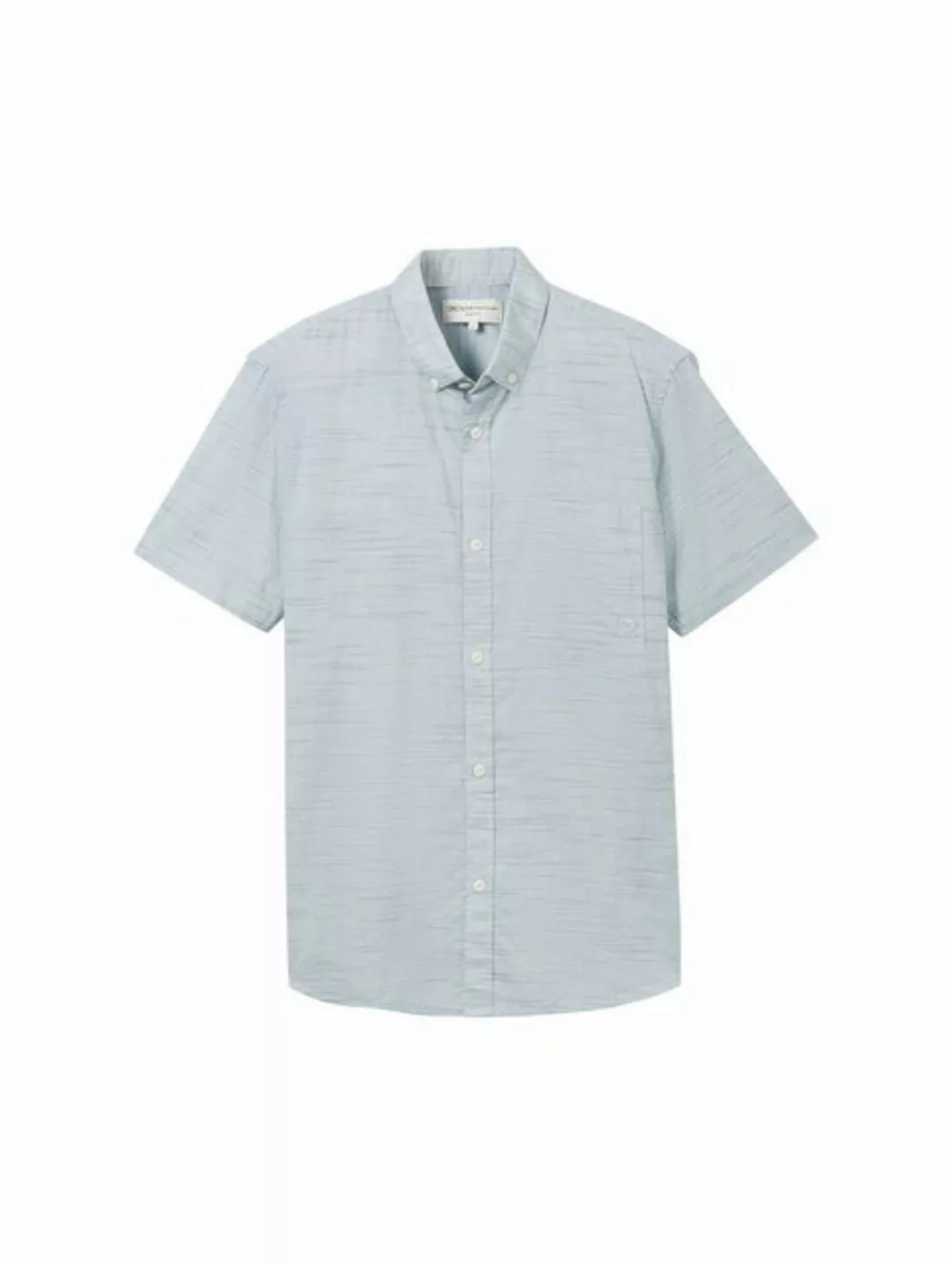 TOM TAILOR Denim T-Shirt striped slubyarn shirt, white navy green structure günstig online kaufen