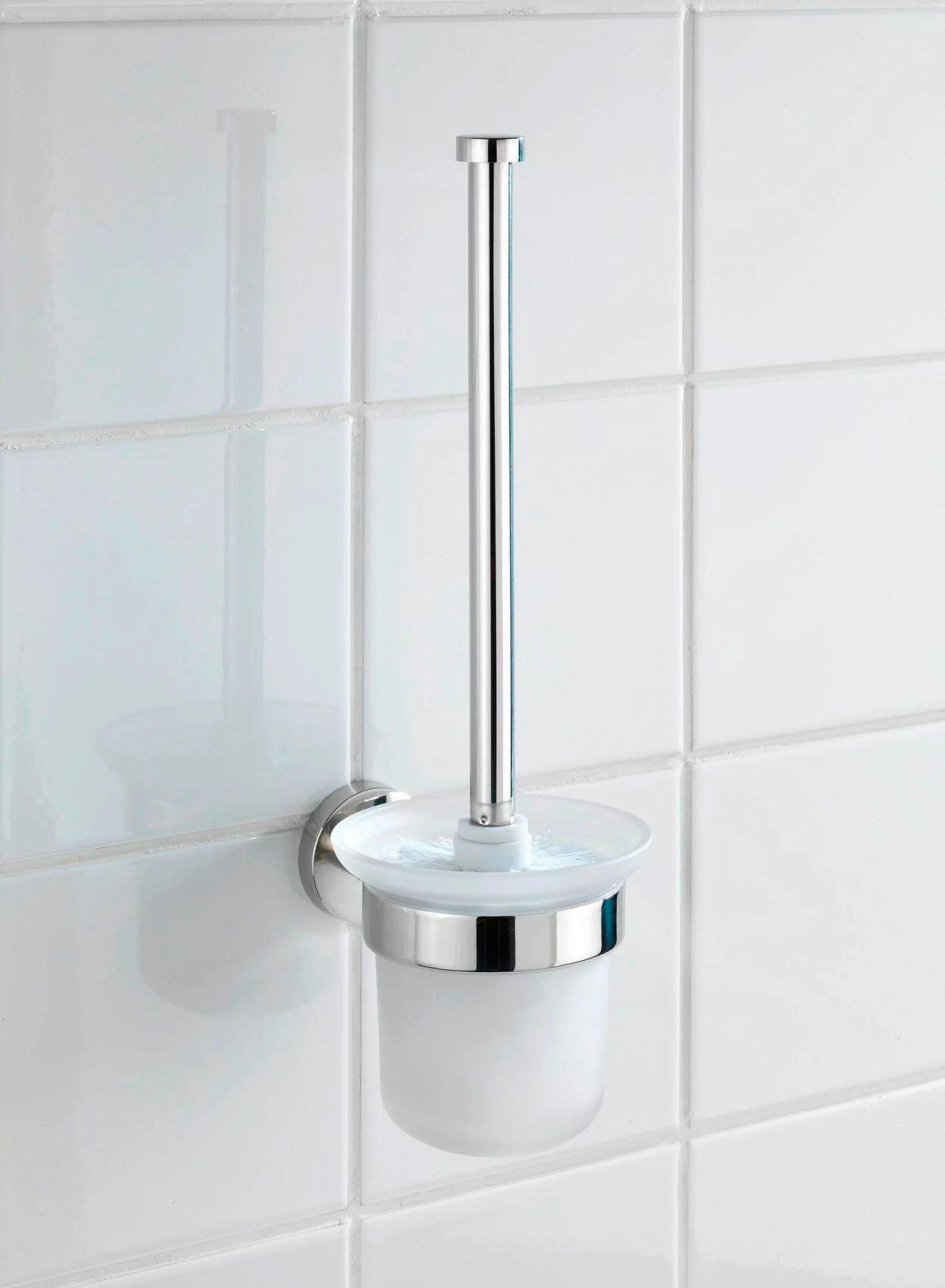 WENKO WC-Garnitur »Bosio«, aus Edelstahl-Glas günstig online kaufen