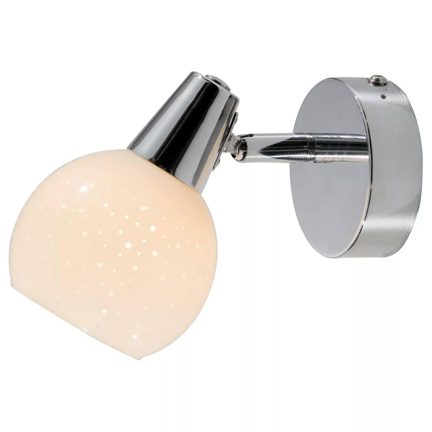LED-Wandstrahler, Glas mit Effekt - silber - Lampen & Leuchten > Innenleuch günstig online kaufen