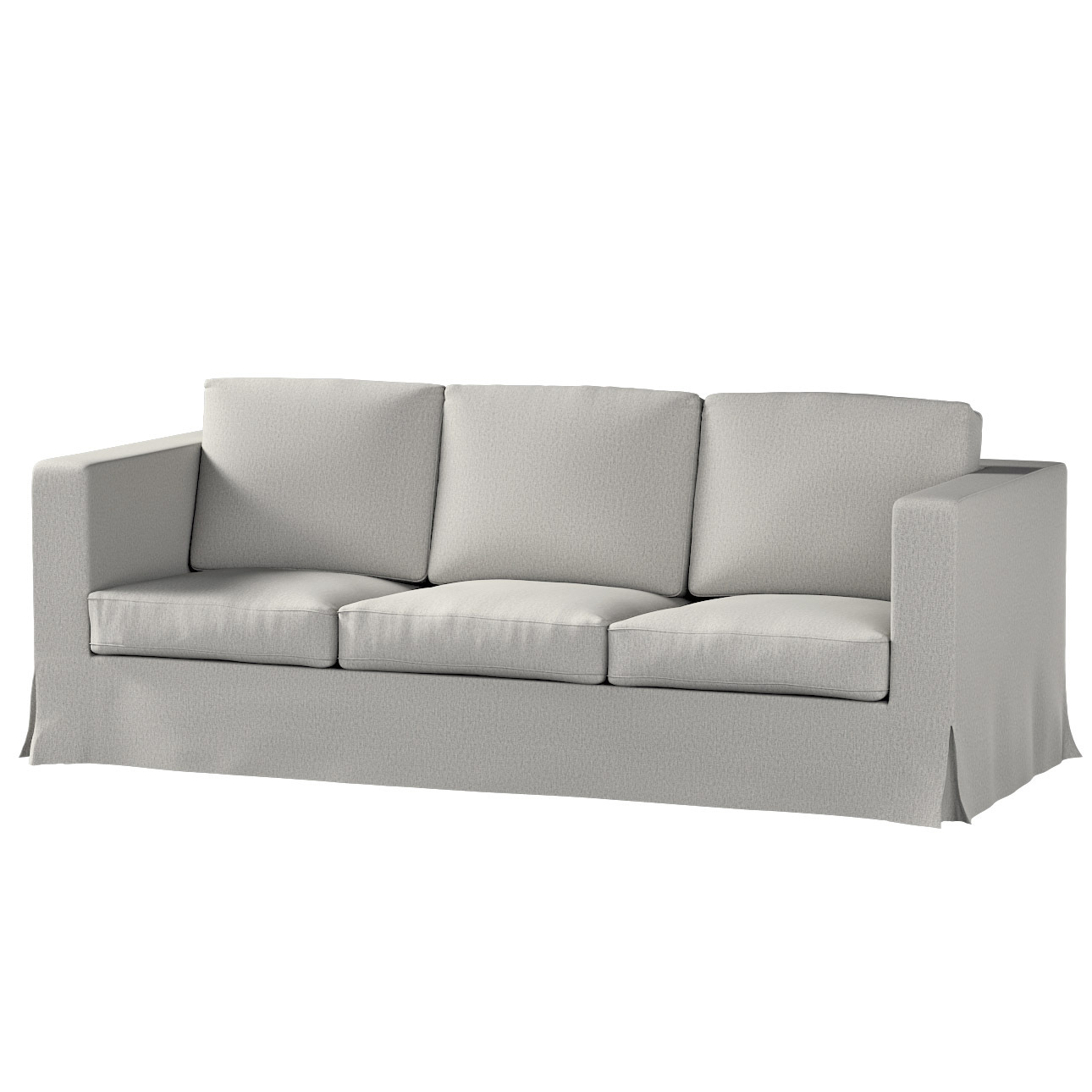 Bezug für Karlanda 3-Sitzer Sofa nicht ausklappbar, lang, grau-beige, Bezug günstig online kaufen