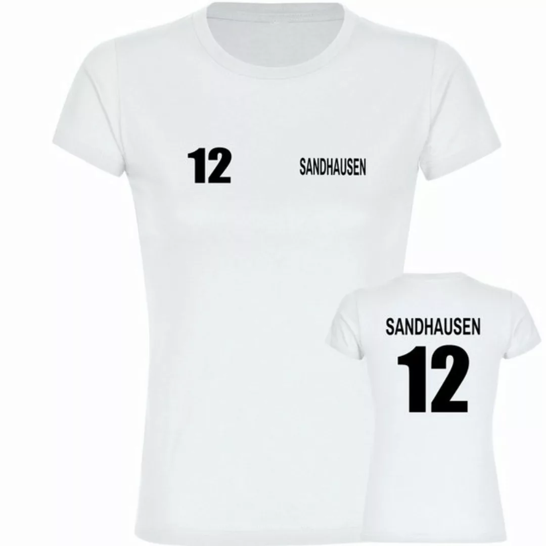 multifanshop T-Shirt Damen Sandhausen - Trikot Nummer 12 - Frauen günstig online kaufen