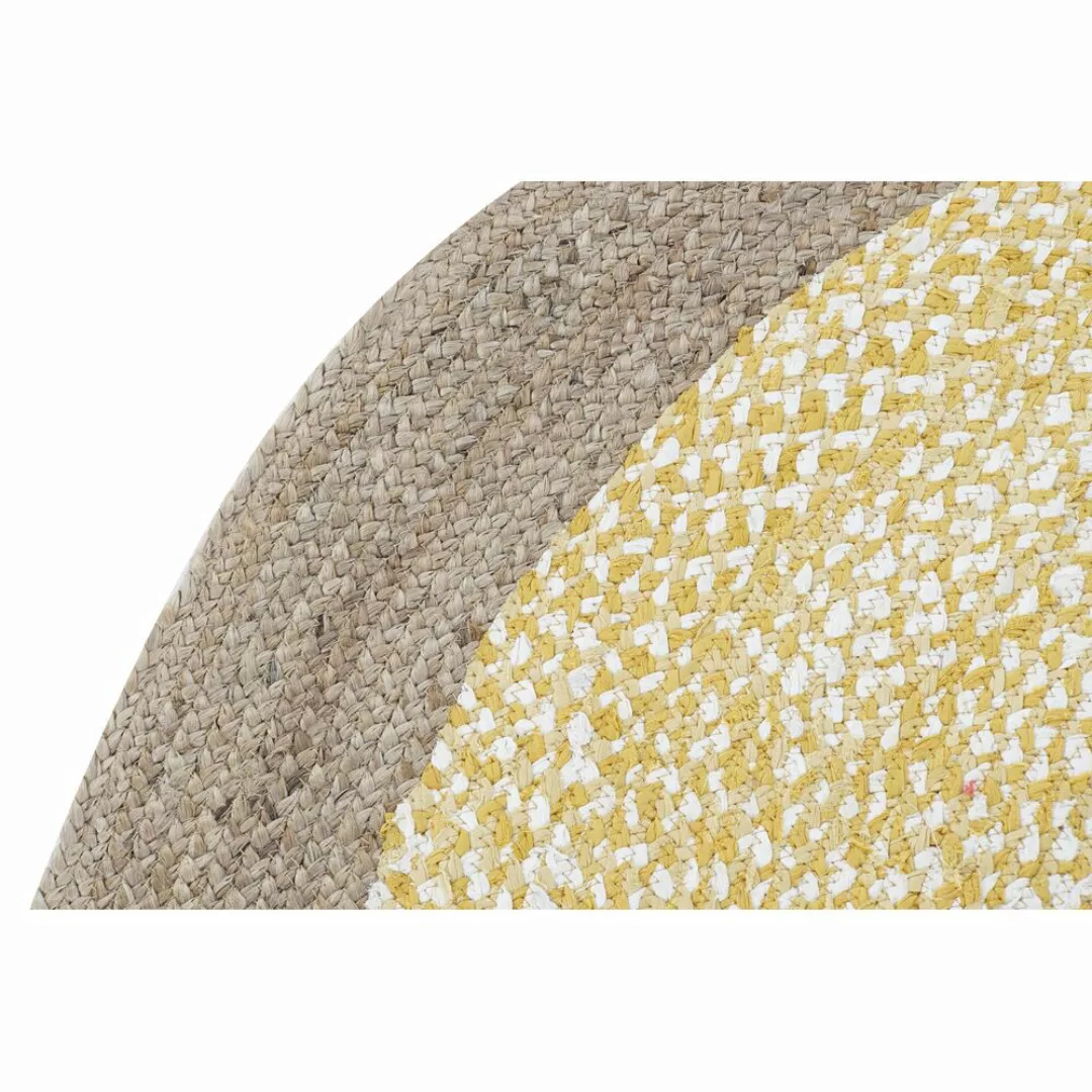 Teppich Dkd Home Decor Braun Weiß Gelb (148 X 148 X 1 Cm) günstig online kaufen