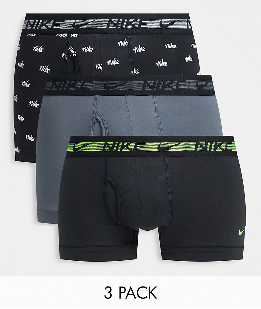 Nike Slip 3 Einheiten M Nike Heritage Print / Dark Grey / Black günstig online kaufen