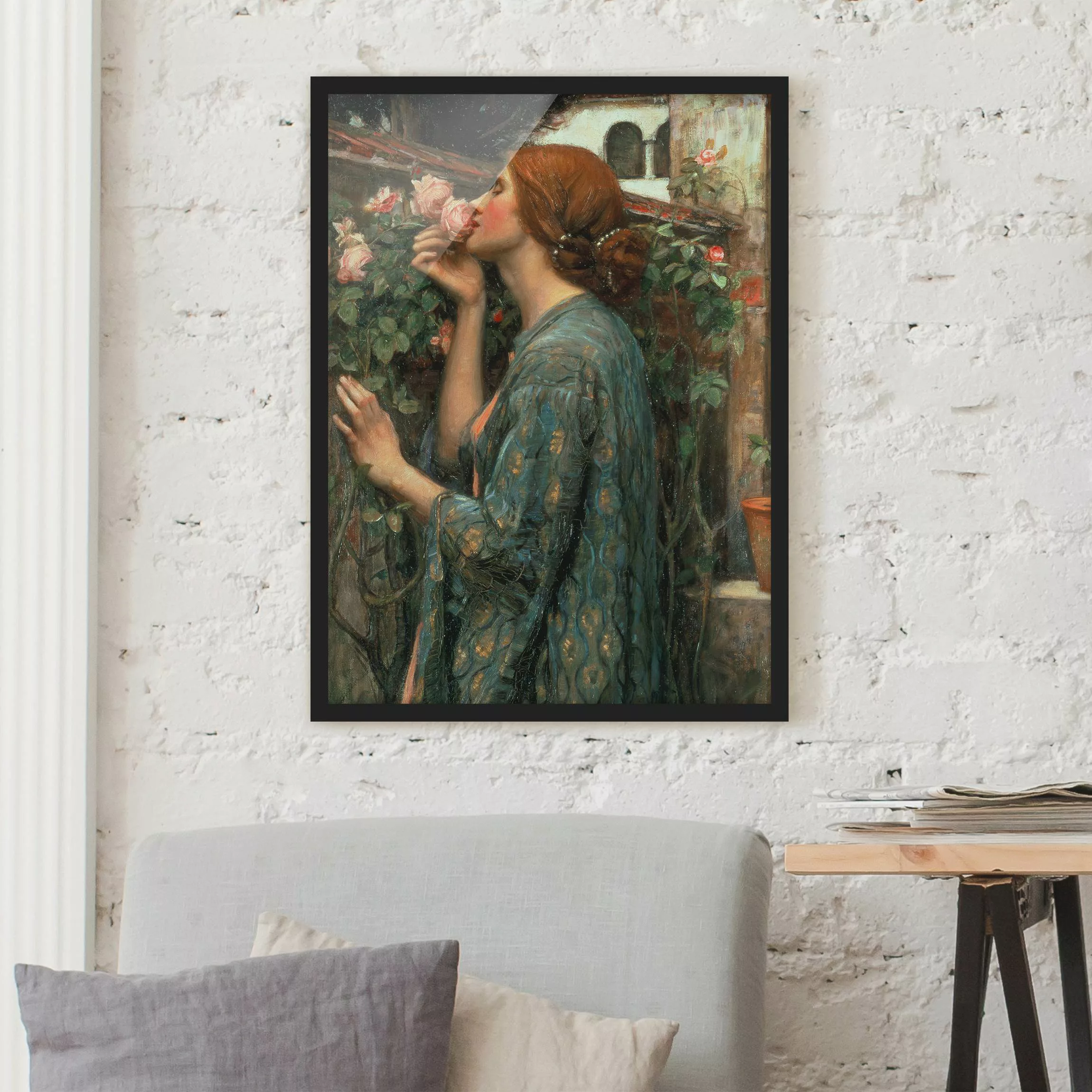 Bild mit Rahmen Kunstdruck - Hochformat John William Waterhouse - Die Seele günstig online kaufen