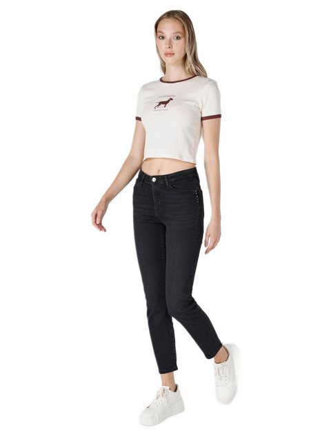 Colins Girlfriend-Jeans Slim Fit Jeanshose für Damen mit normaler Taille un günstig online kaufen