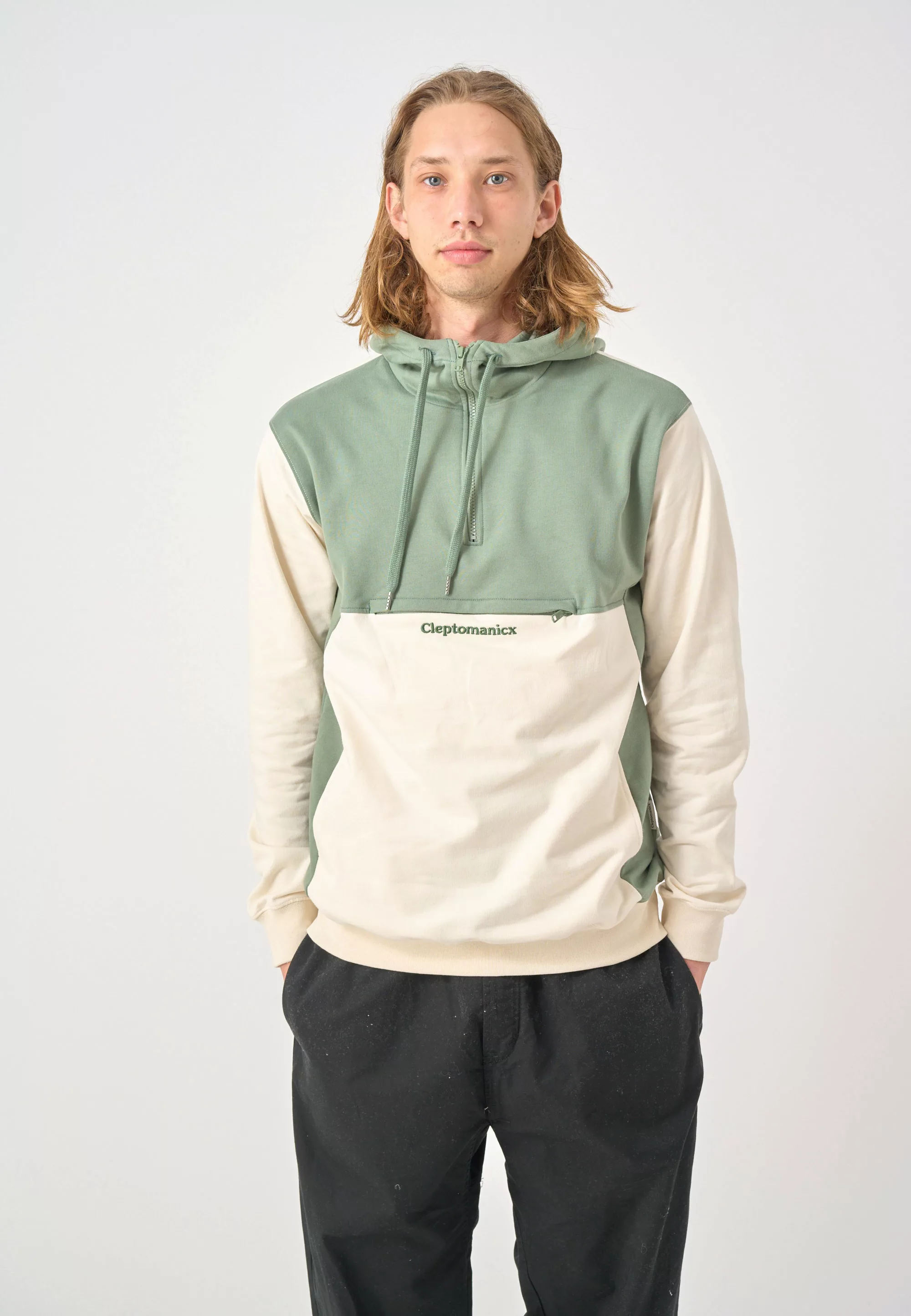 Cleptomanicx Kapuzensweatshirt "Hooded Block", im lässigen Color-Blocking-S günstig online kaufen