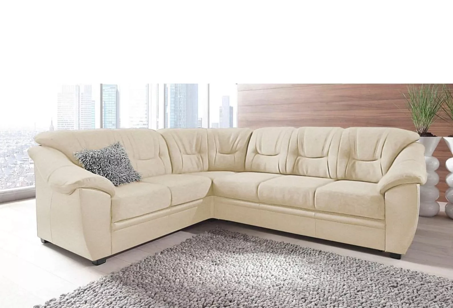 sit&more Ecksofa "Savona L-Form", wahlweise mit Bettfunktion, inklusive Fed günstig online kaufen