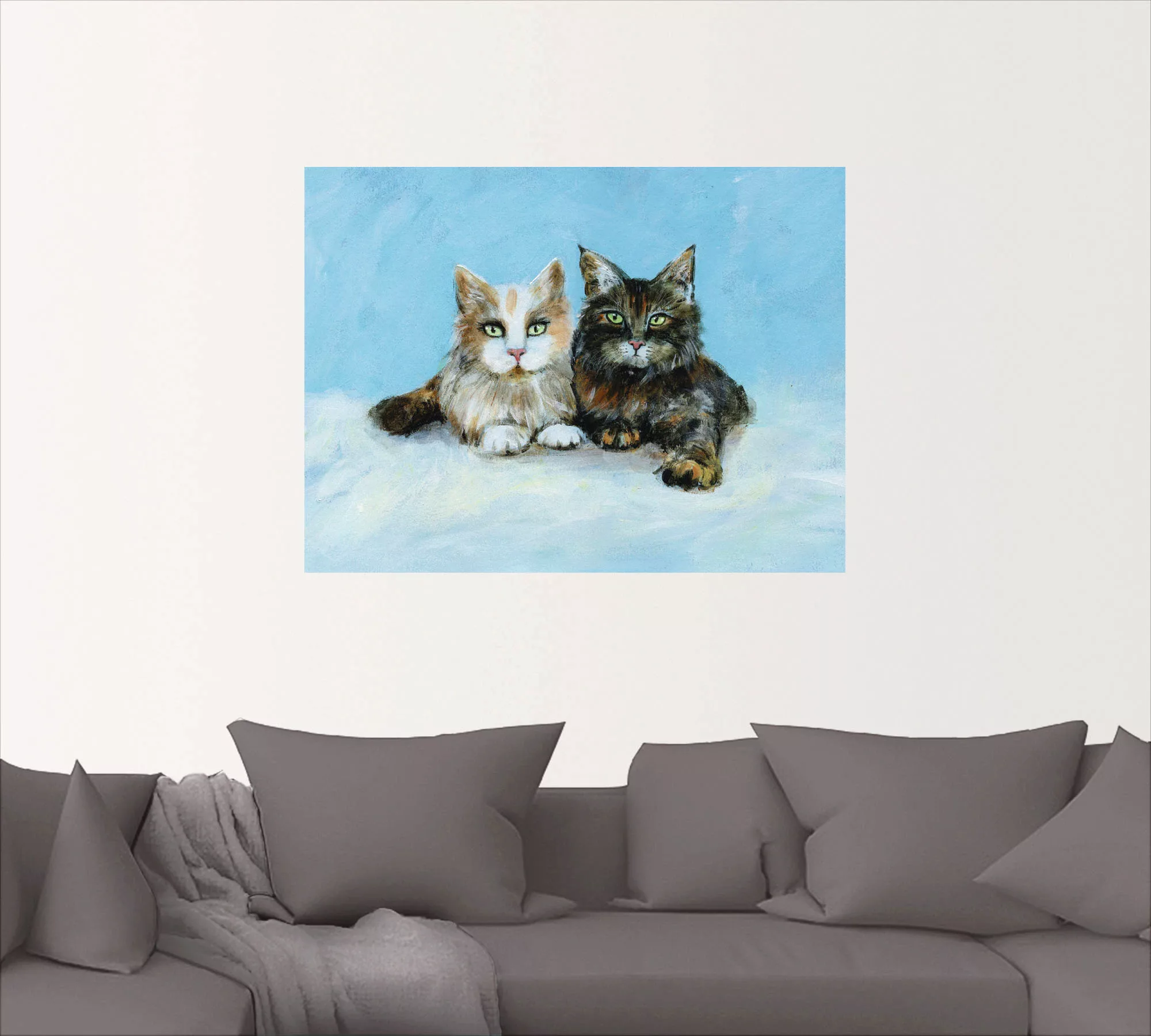 Artland Wandbild »Junge Maine-Coon Katzen«, Haustiere, (1 St.), als Wandauf günstig online kaufen