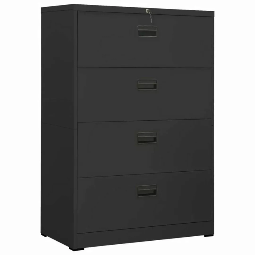 furnicato Aktenschrank Anthrazit 90x46x134 cm Stahl günstig online kaufen