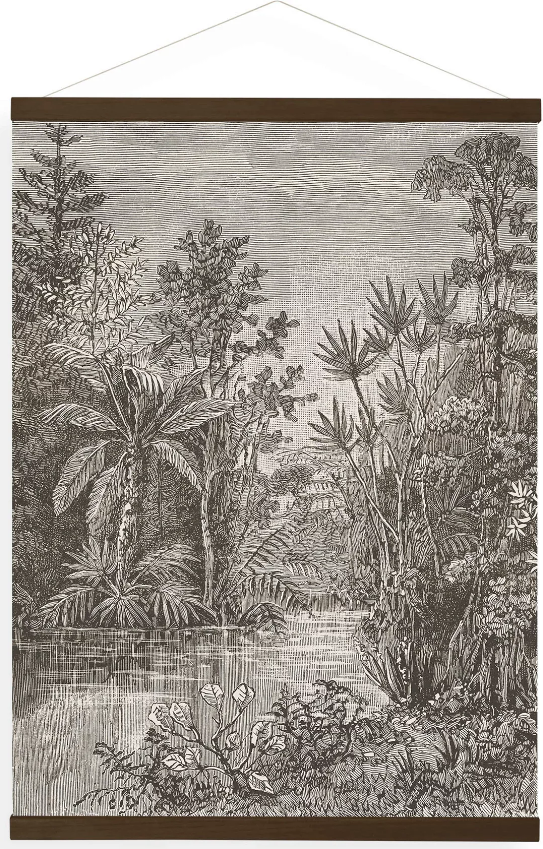 Art for the home Leinwandbild "Jungle Landschaft Sepia", (1 St.), Luxus Kak günstig online kaufen