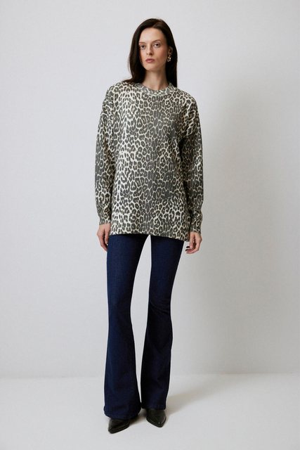 touche prive Sweatshirt STRICKTUNIKA MIT LEOPARDENMUSTER günstig online kaufen