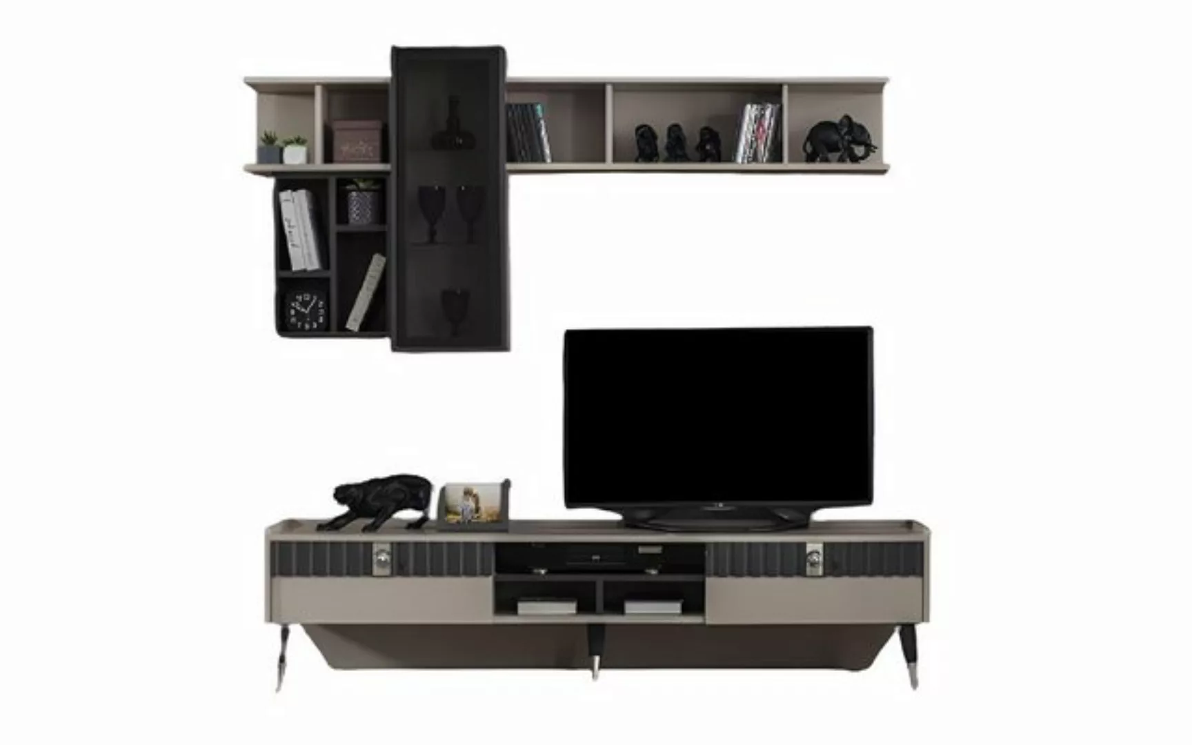 Xlmoebel TV-Schrank Neues Möbelstück aus Holz - Modernes Regal und TV-Ständ günstig online kaufen