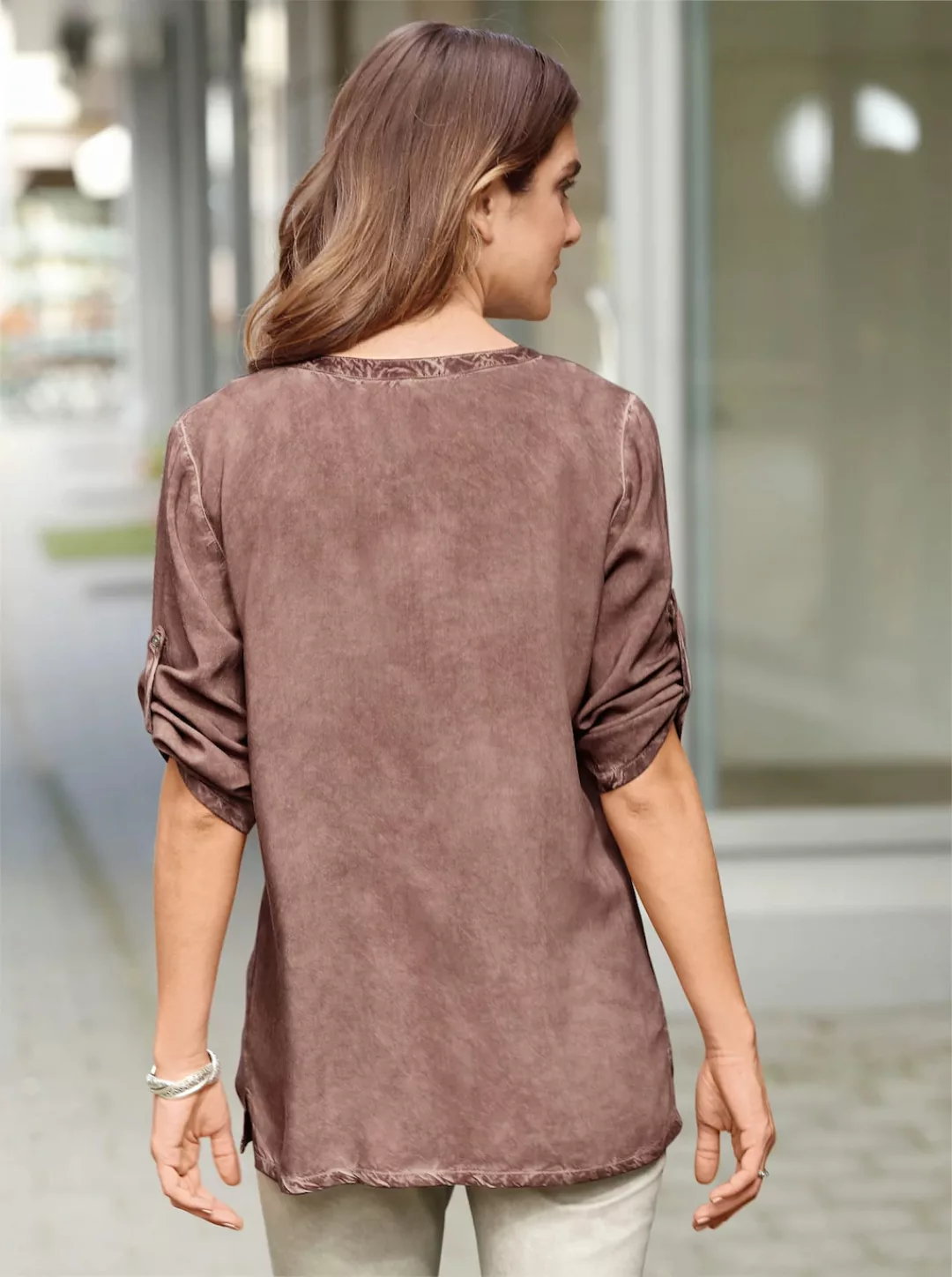 Sieh an! Klassische Bluse Tunika günstig online kaufen
