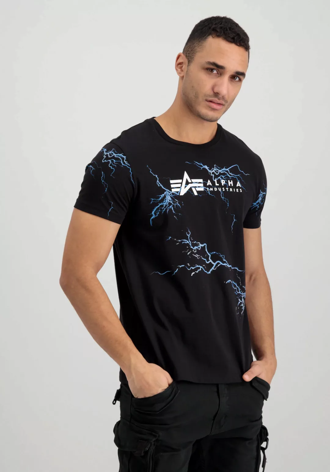 Alpha Industries T-Shirt "ALPHA INDUSTRIES Men - T-Shirts Lightning AOP T" günstig online kaufen
