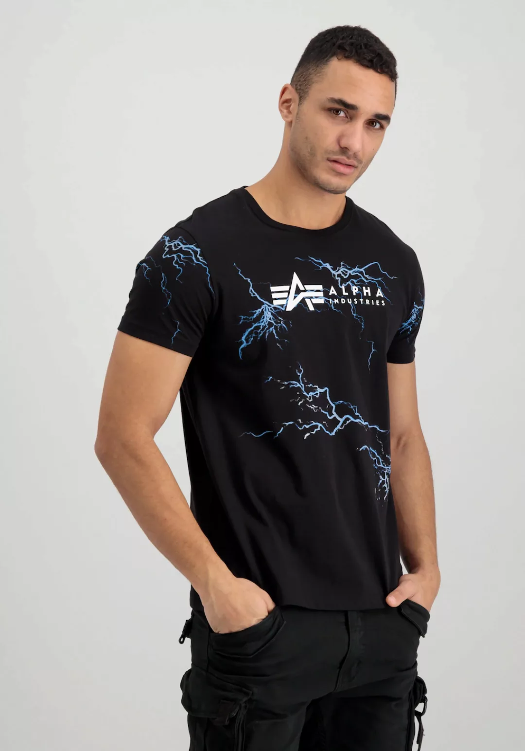 Alpha Industries T-Shirt "Alpha Industries Men - T-Shirts Lightning AOP T" günstig online kaufen