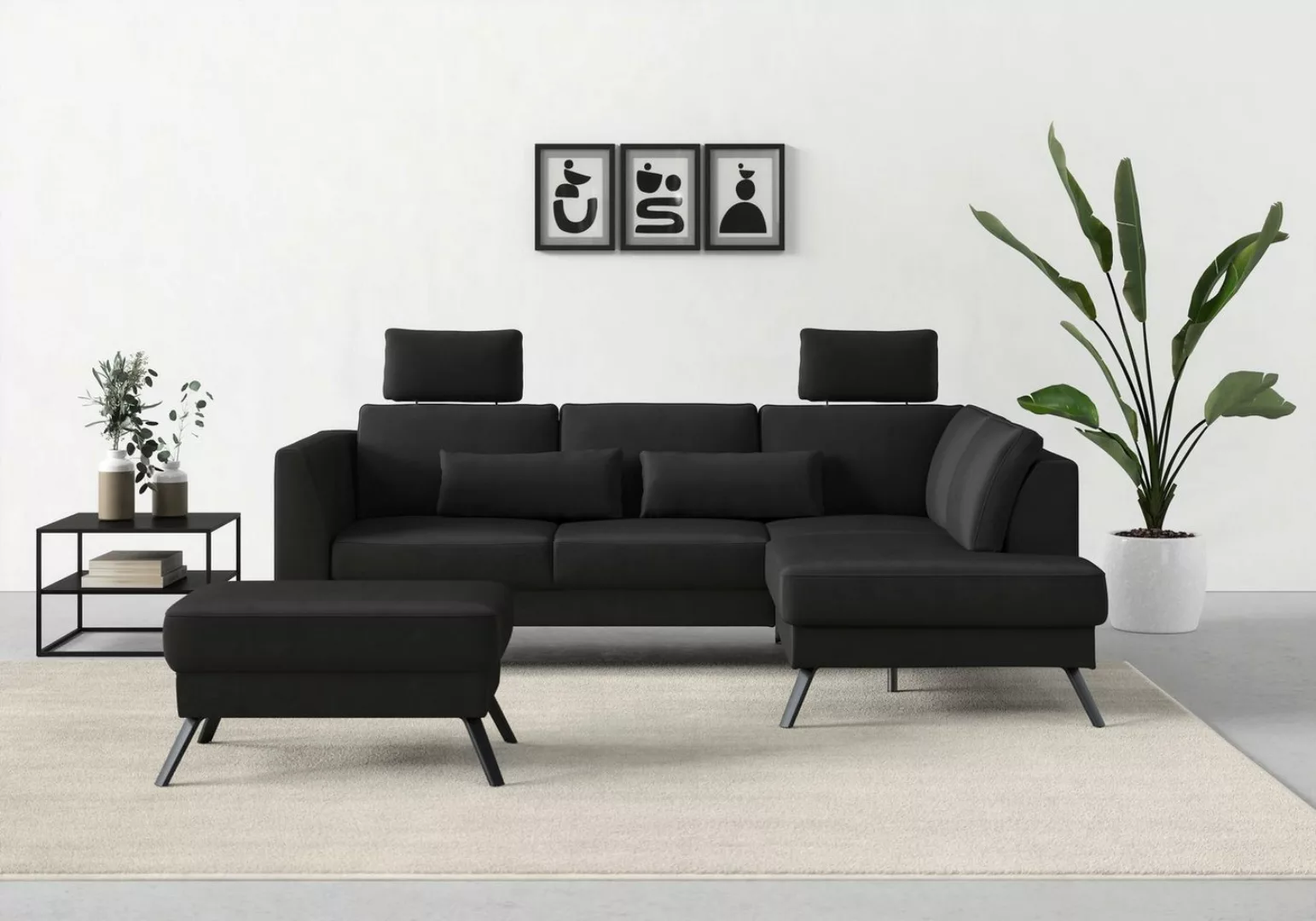 sit&more Ecksofa Lindholm L-Form, mit Sitztiefenverstellung und Federkern günstig online kaufen
