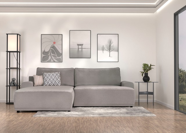 TRENDMANUFAKTUR Ecksofa »Fordon, Schlafsofa mit Bettkasten, Couch in L-Form günstig online kaufen