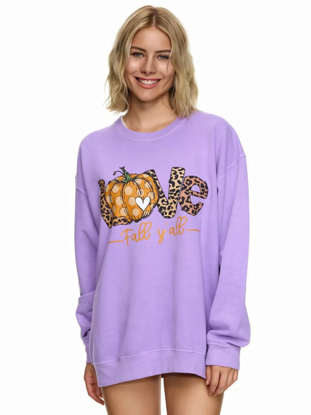 Worldclassca Sweatshirt Worldclassca Oversized Sweatshirt LOVE Print Langar günstig online kaufen