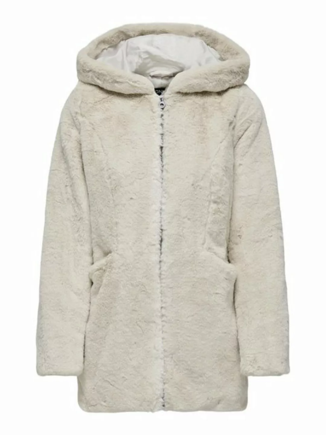 ONLY Kunstfell Jacke Damen Beige günstig online kaufen