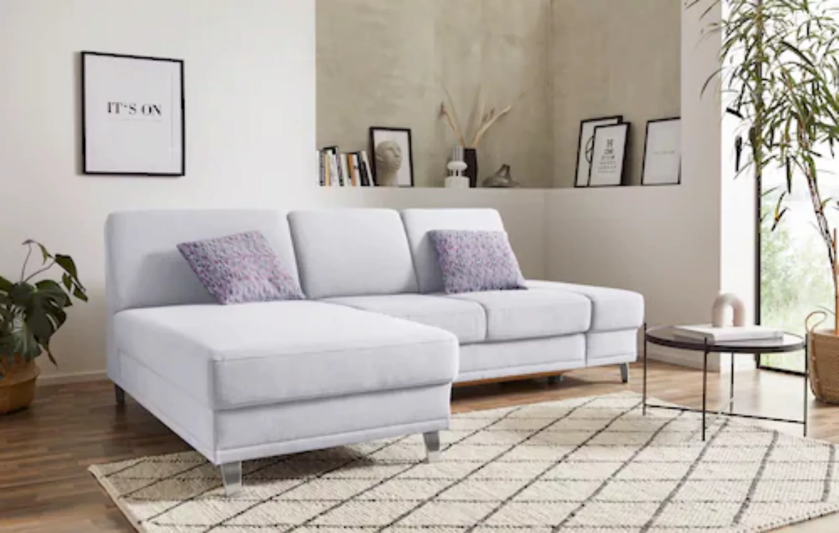 sit&more Ecksofa »Clio L-Form«, wahlweise mit Bettfunktion oder Vorziehsitz günstig online kaufen