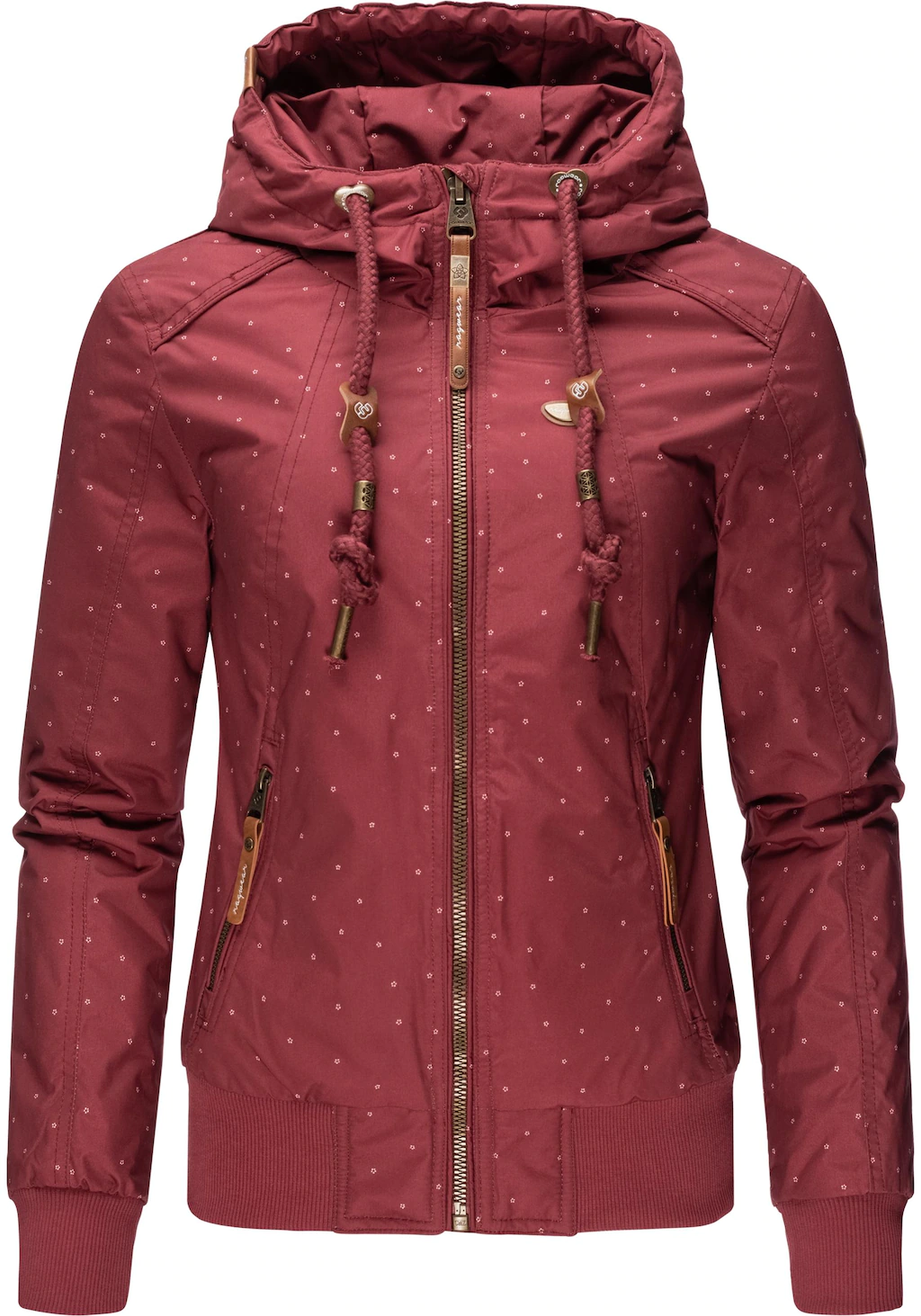 Ragwear Outdoorjacke "Druna Print Winter", mit Kapuze, stylische Winterjack günstig online kaufen