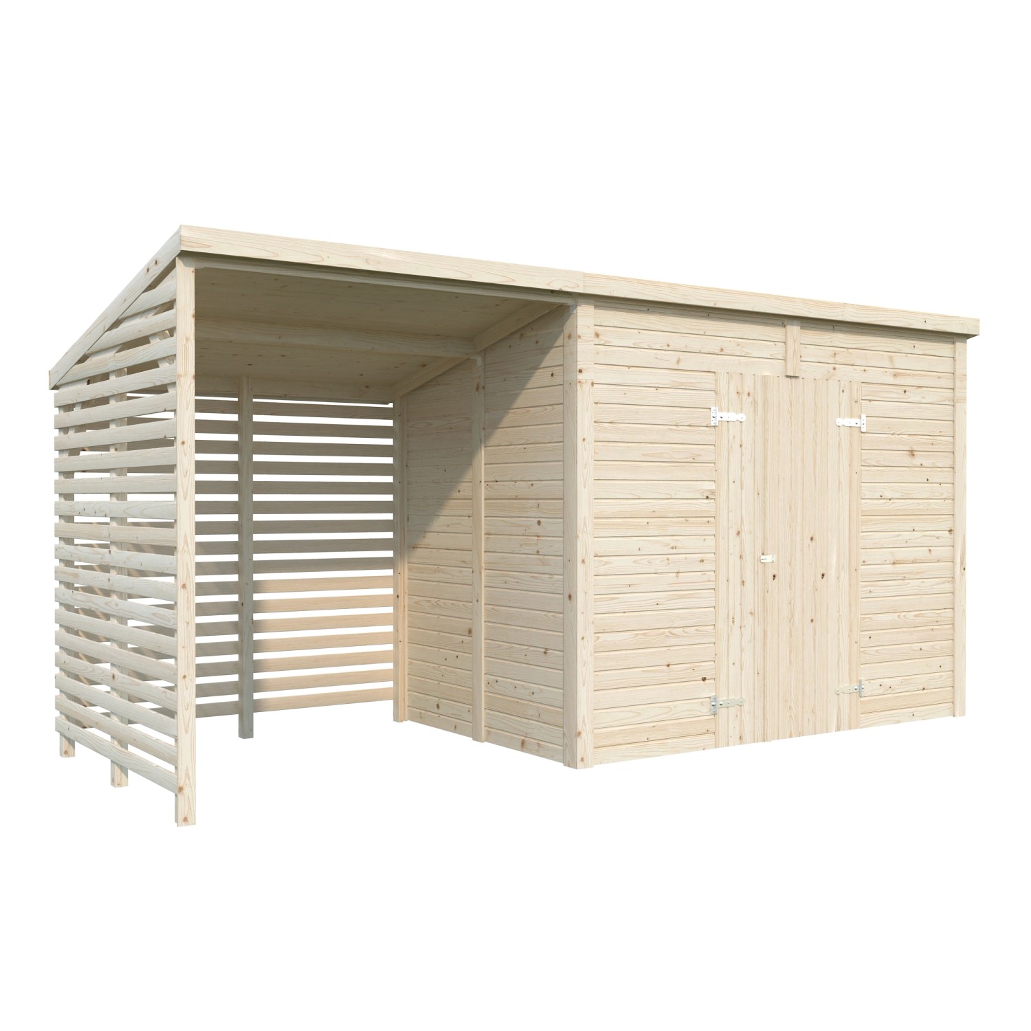 Palmako Gerätehaus Leif Transparent Tauchgrundiert 463 cm x 170 cm günstig online kaufen