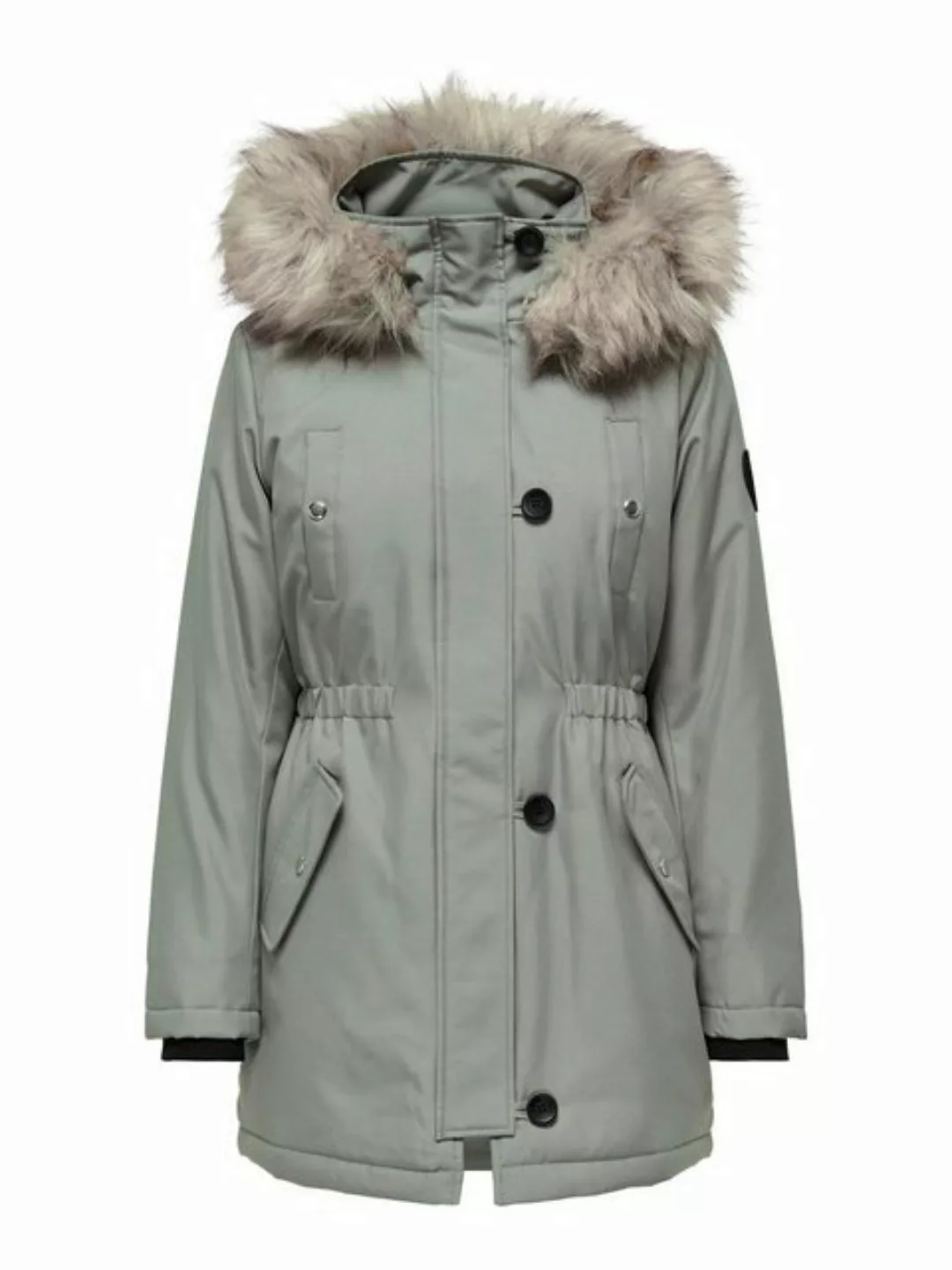 ONLY Winterjacke Only Damen Winter-Jacke OnlIris einfarbiger Parka Mantel F günstig online kaufen