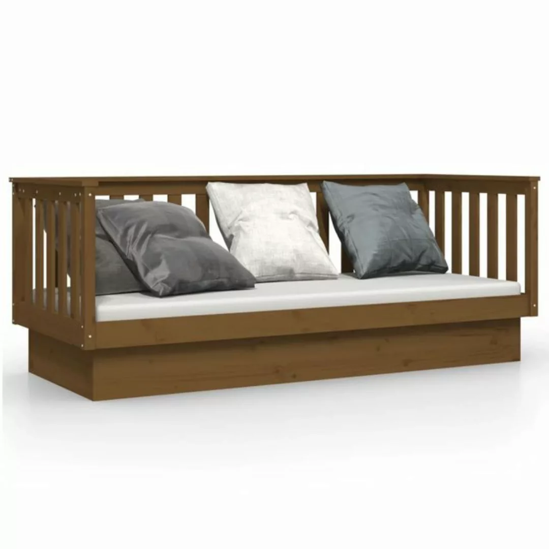 furnicato Bett Tagesbett Honigbraun 75x190 cm Massivholz Kiefer (1-tlg) günstig online kaufen