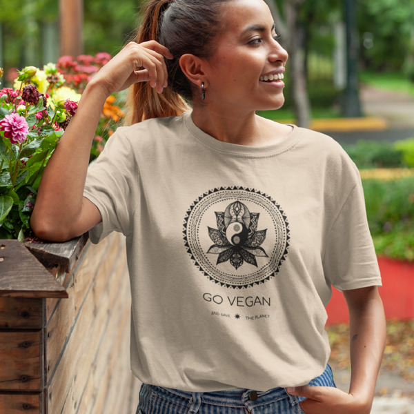 Go Vegan & Save The Planet - Organic Oversized Shirt günstig online kaufen