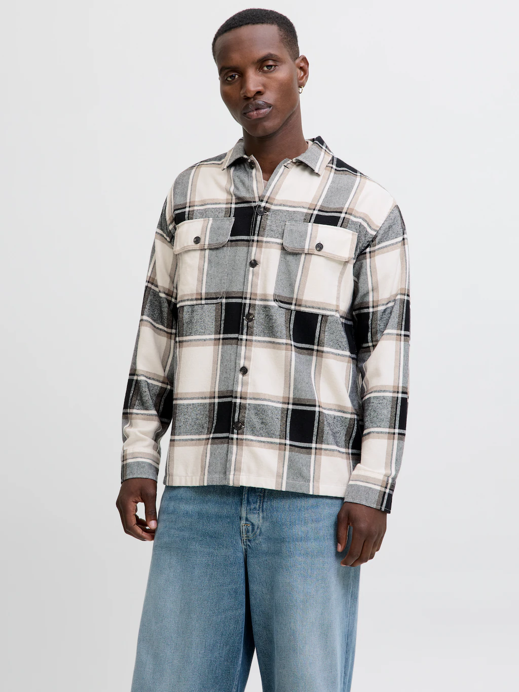 Jack & Jones Herren Freizeit Hemd JJECHARGE OVERSHIRT - Regular Fit günstig online kaufen