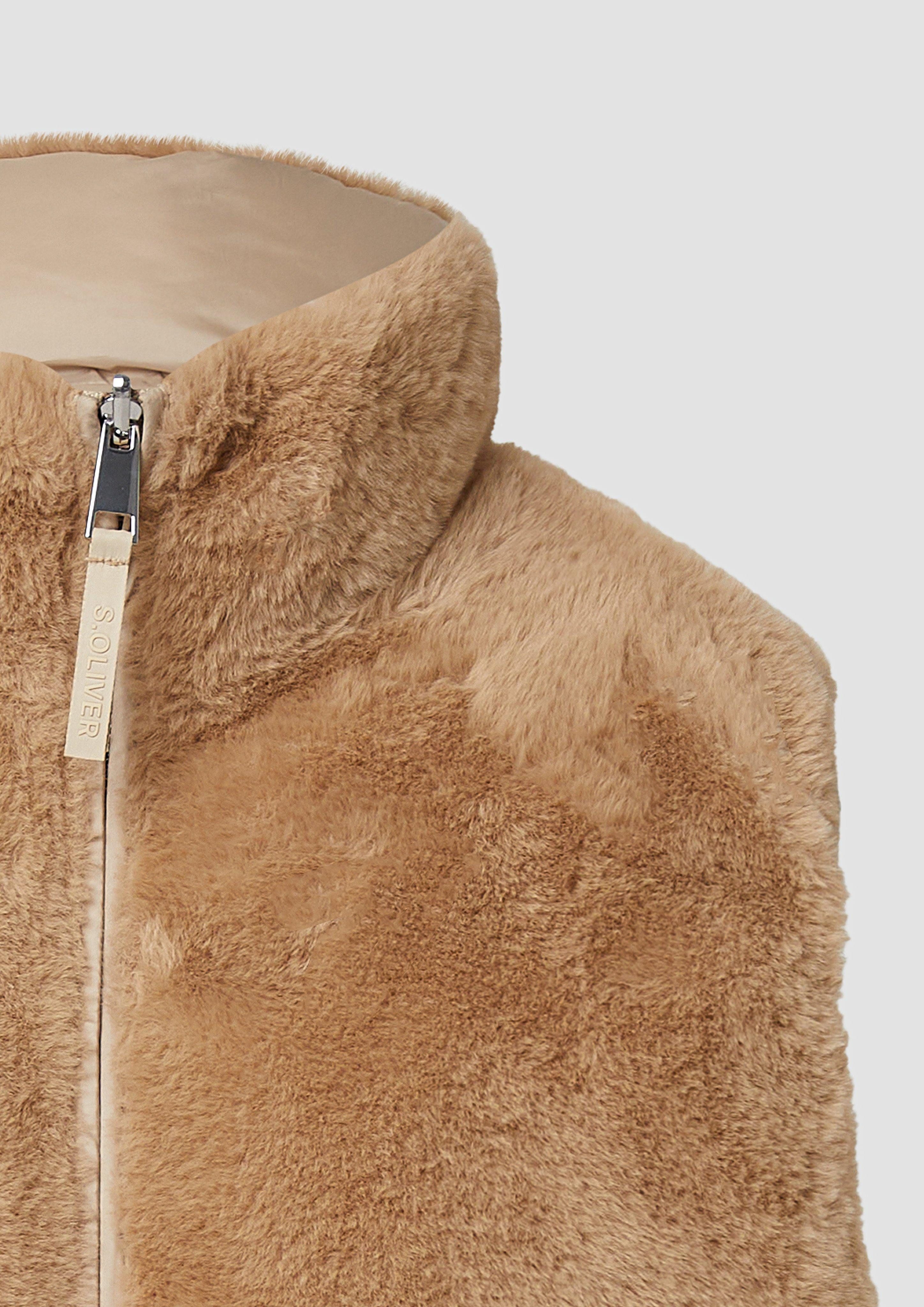 s.Oliver Funktionsweste Wendbare Steppweste mit Fell günstig online kaufen