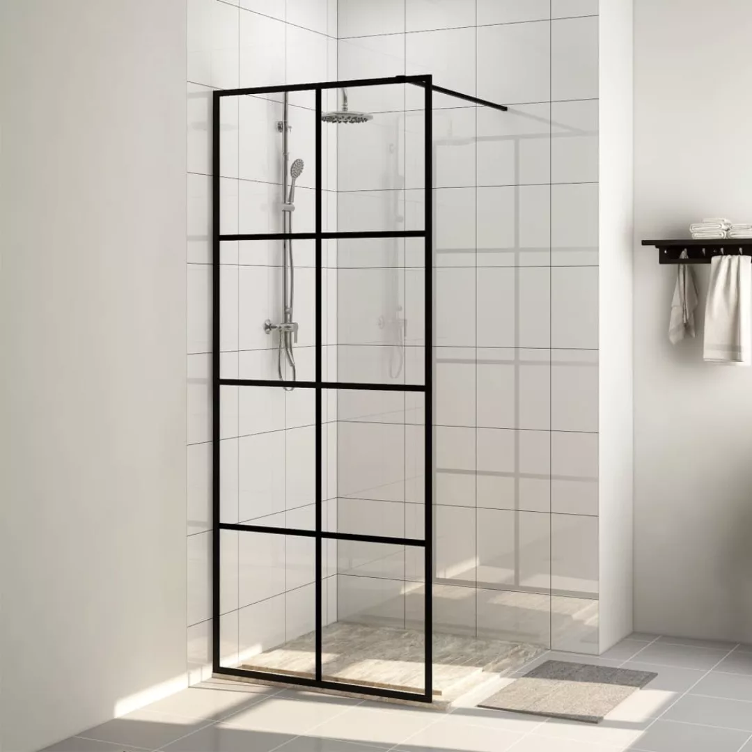 Duschwand Für Begehbare Dusche Mit Klarem Esg Glas 80x195 Cm günstig online kaufen