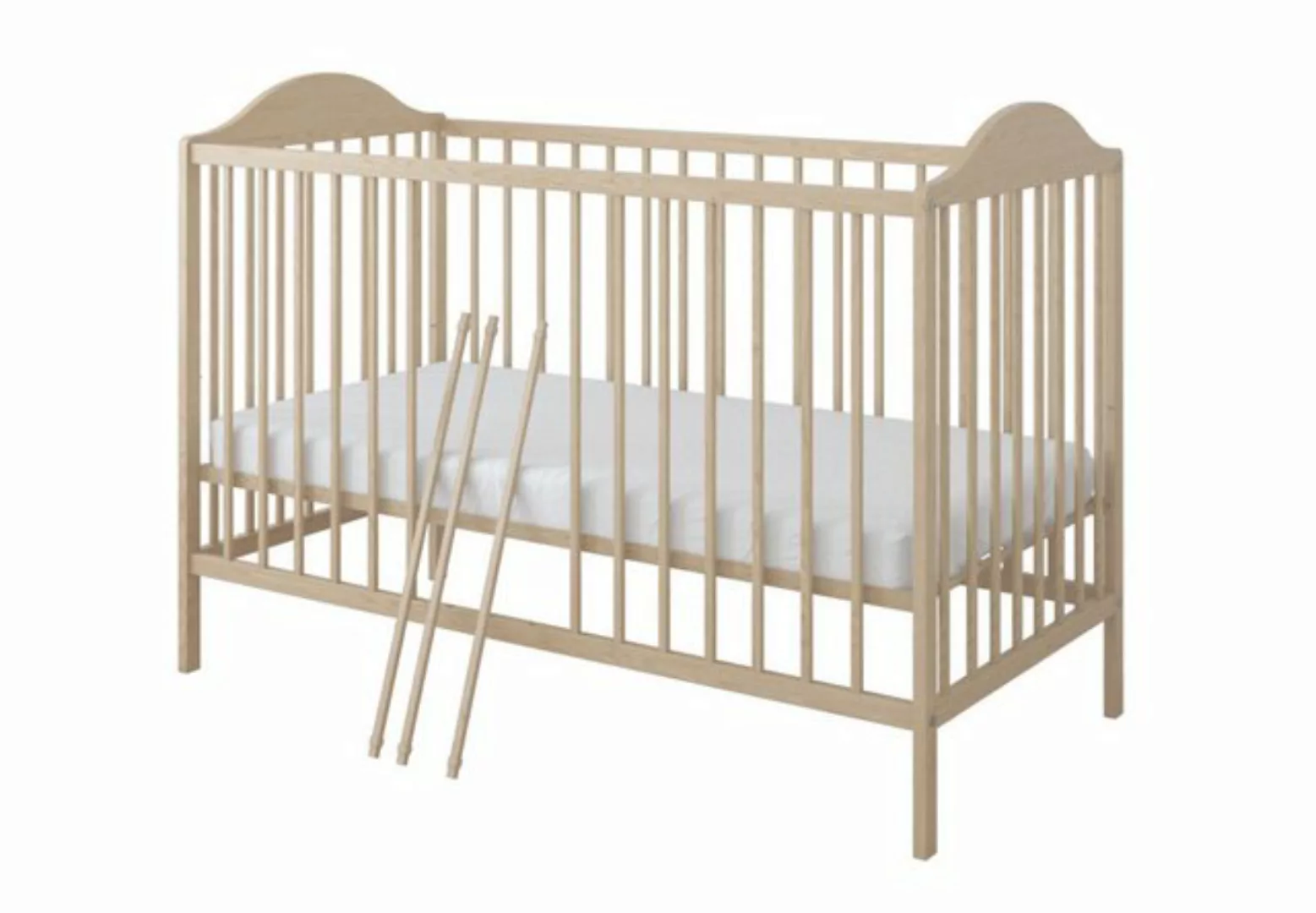 Kids Collective Babybett Gitterbett 60x120 höhenverstellbar, herausnehmbare günstig online kaufen