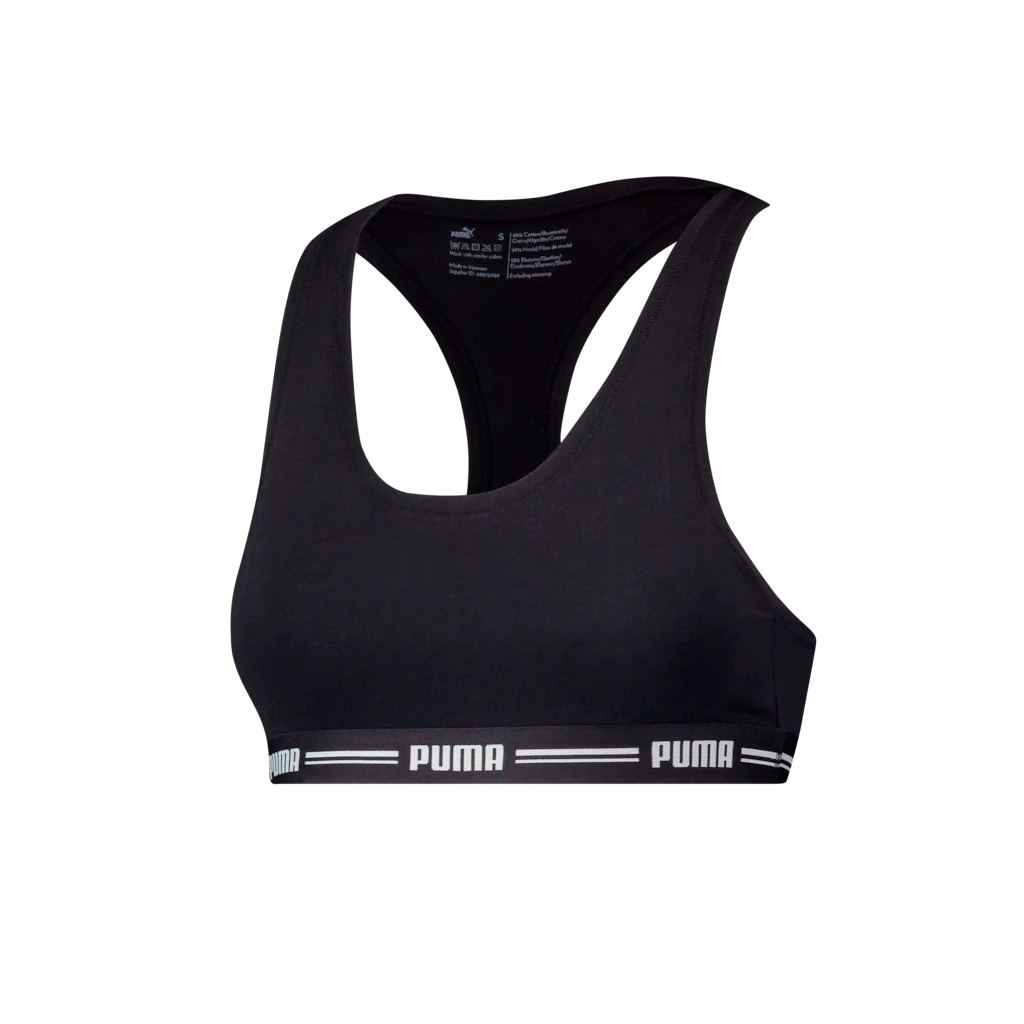 PUMA Sport-Bustier "PUMA WOMEN RACER BACK TOP 1P HANG", mit markantem Logob günstig online kaufen