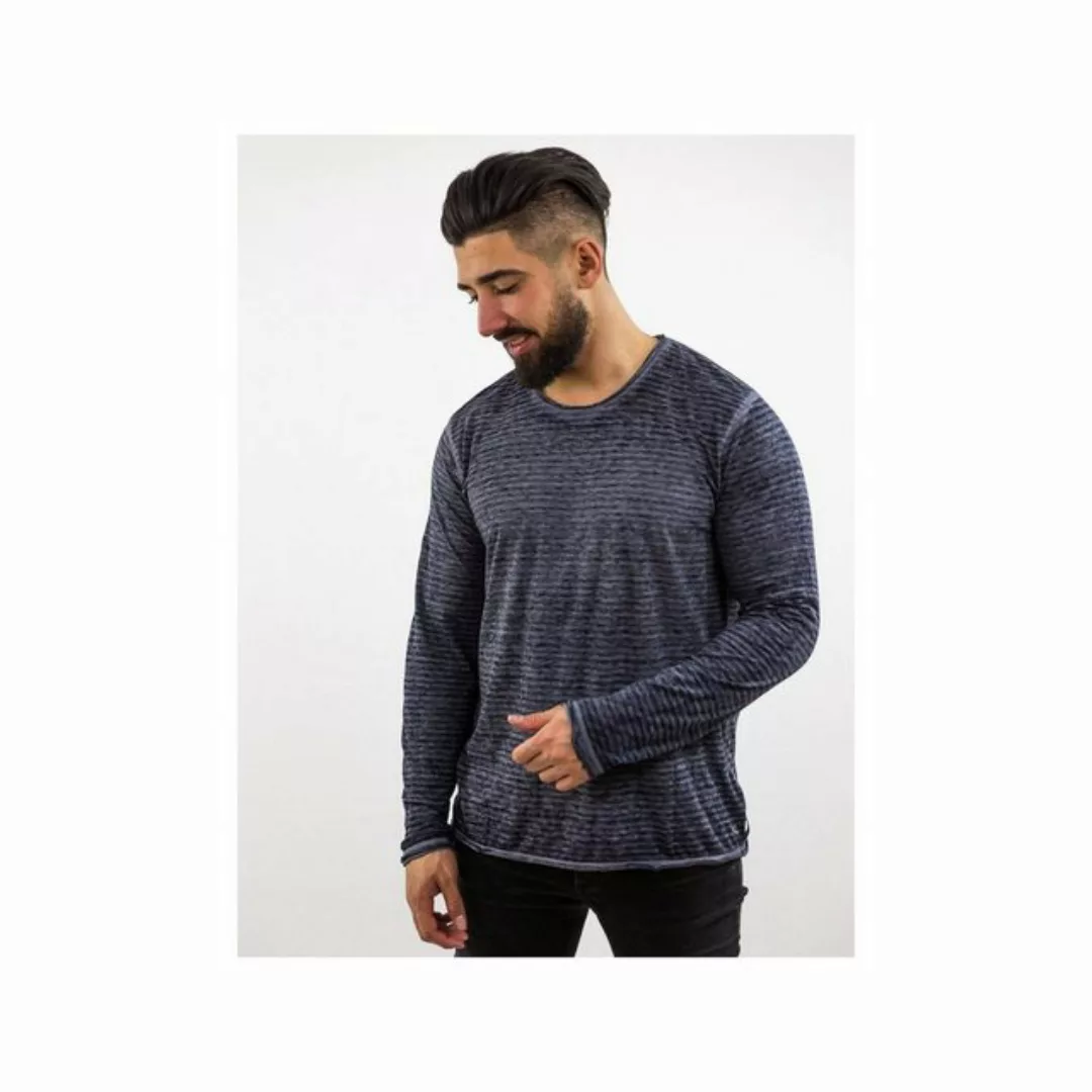TREVOR'S Sweatshirt dunkel-blau regular (1-tlg) günstig online kaufen