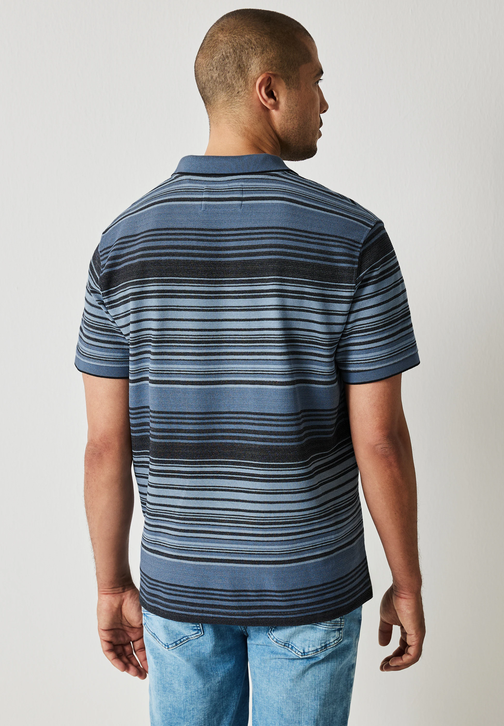 STREET ONE MEN Poloshirt, aus Baumwolle mit Stretchante günstig online kaufen