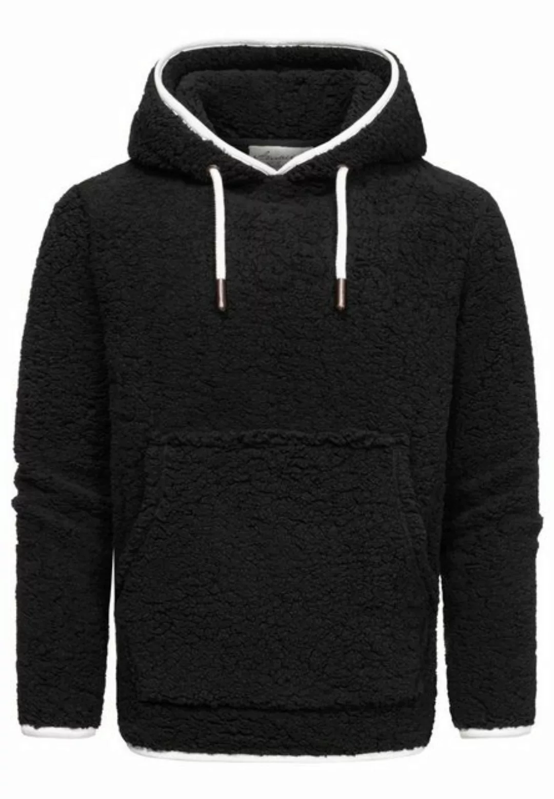 Amaci&Sons Kapuzenpullover SUNNYVALE Kapuzenpullover Teddyfell Herren Teddy günstig online kaufen