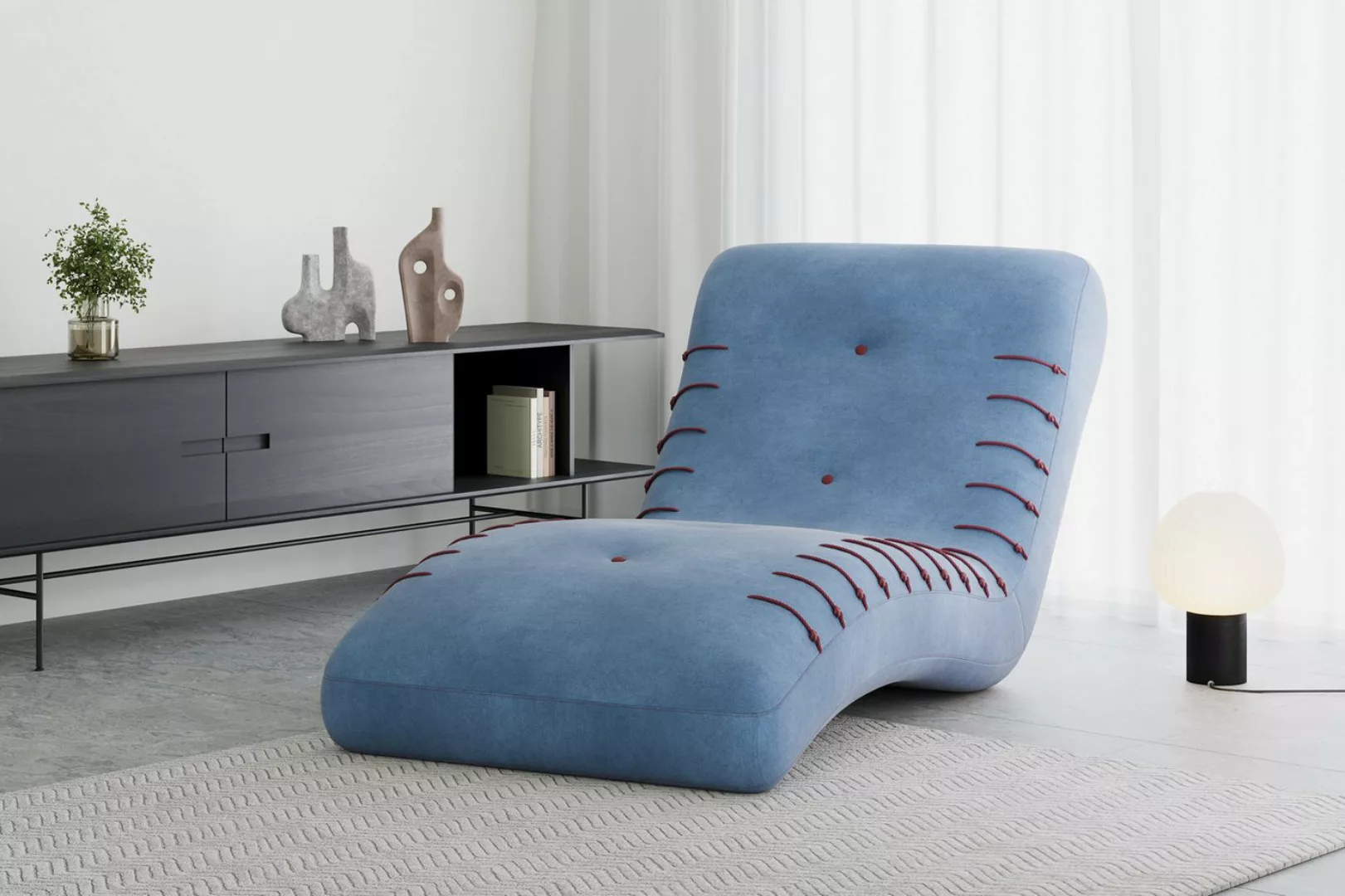 MOEBLO Chaiselongue SPLINE, Elegantes Möbelstück mit ergonomischem Komfort, günstig online kaufen