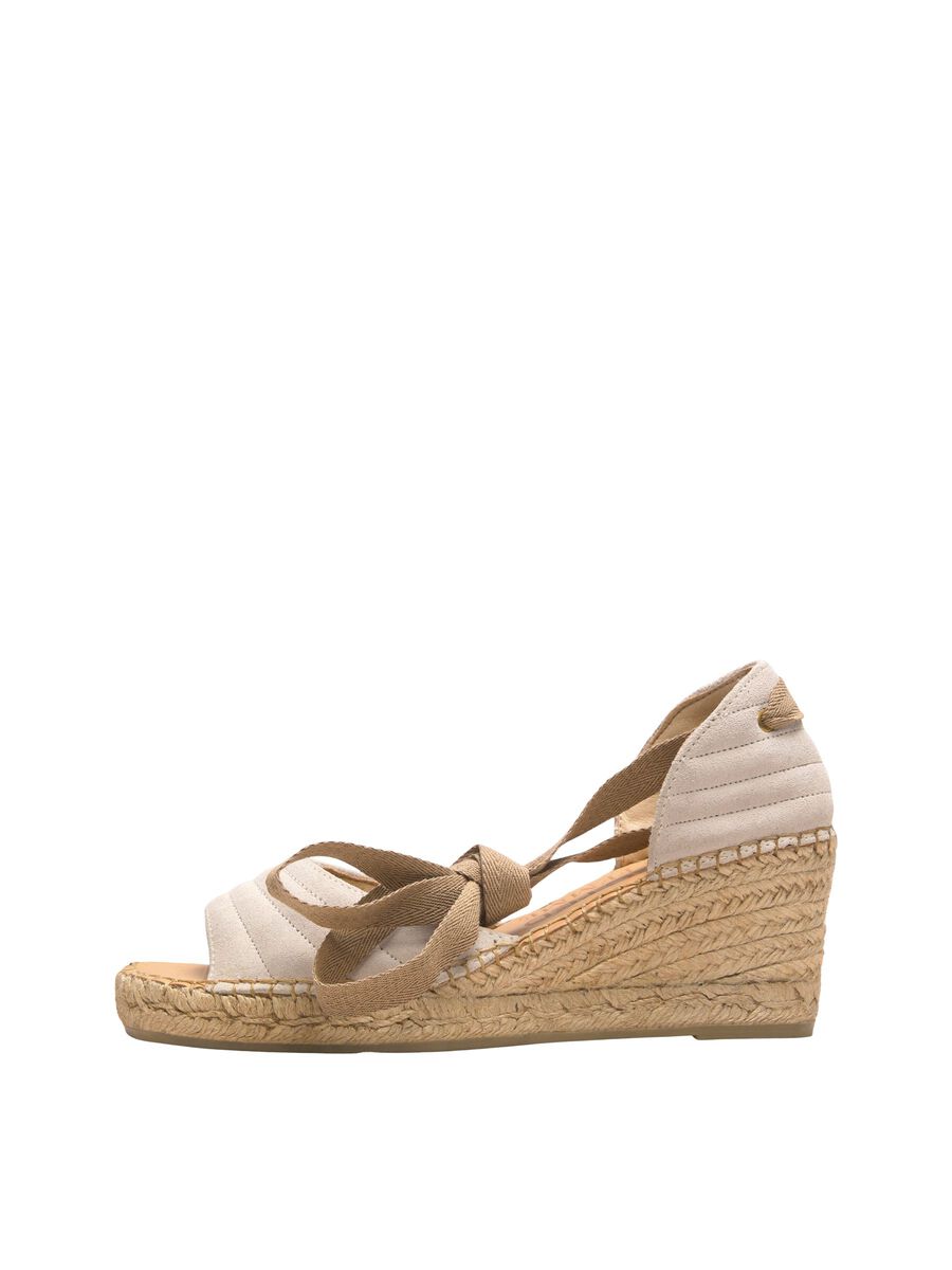 SELECTED Keilabsatz Espadrilles Damen Beige günstig online kaufen