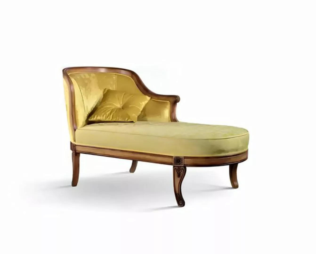 Xlmoebel Chaiselongue Neues klassisches gelbes Stoffsofa Liege Chaiselongue günstig online kaufen