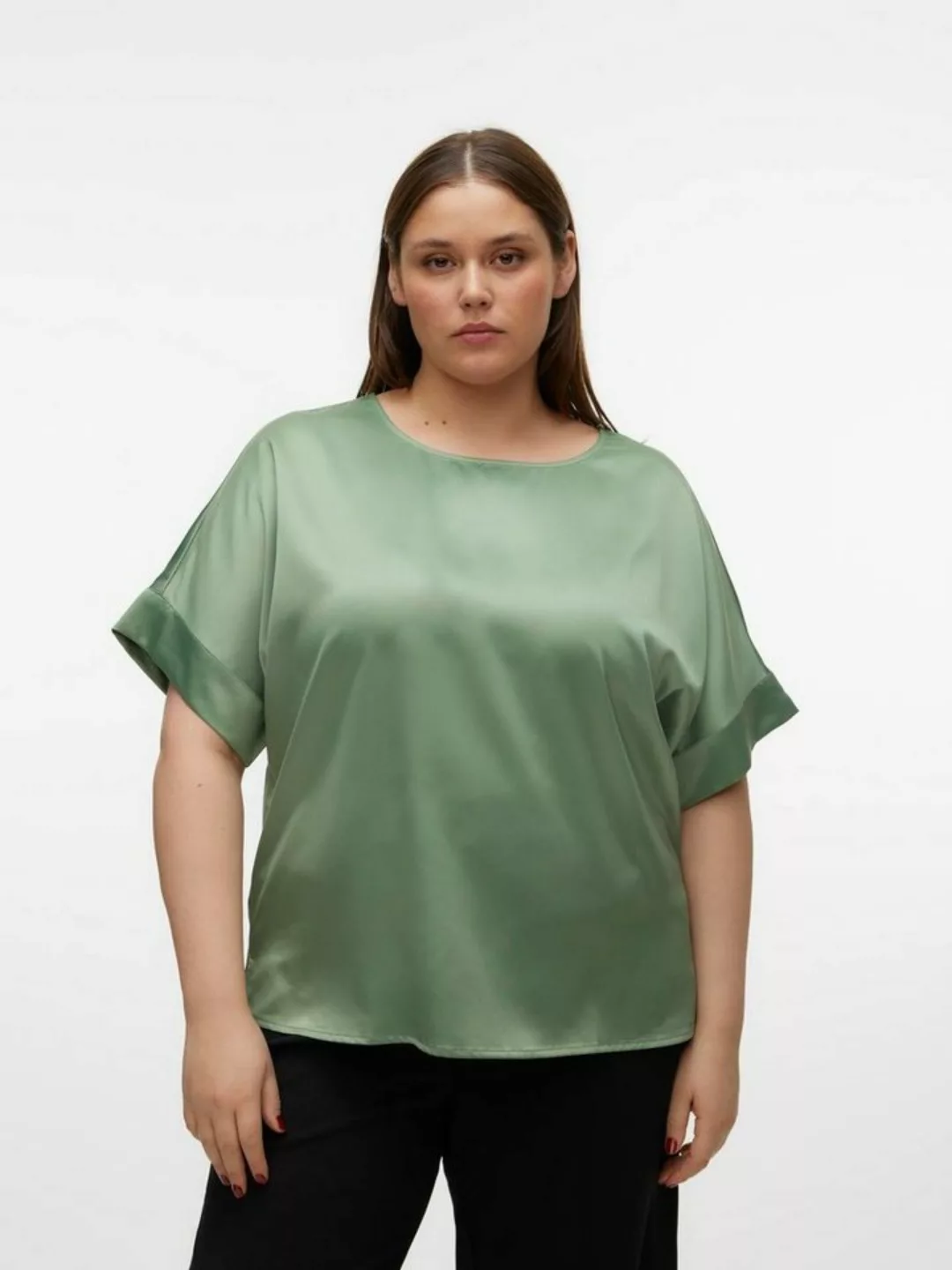 Vero Moda Curve Blusenshirt VMCMERLE 2/4 O-NECK TOP WVN GA CUR günstig online kaufen