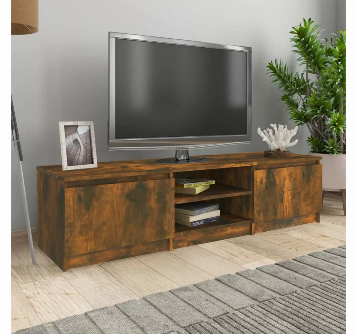 vidaXL TV-Schrank TV-Schrank Räuchereiche 140x40x35,5 cm Spanplatte TV-Lowb günstig online kaufen