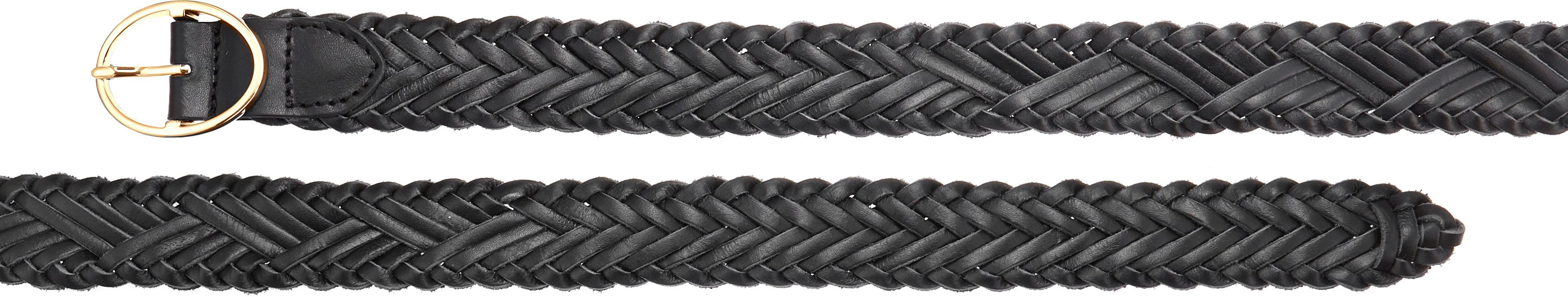 LASCANA Ledergürtel Hüftgürtel Flechtgürtel, Hosengürtel, Gürtel günstig online kaufen