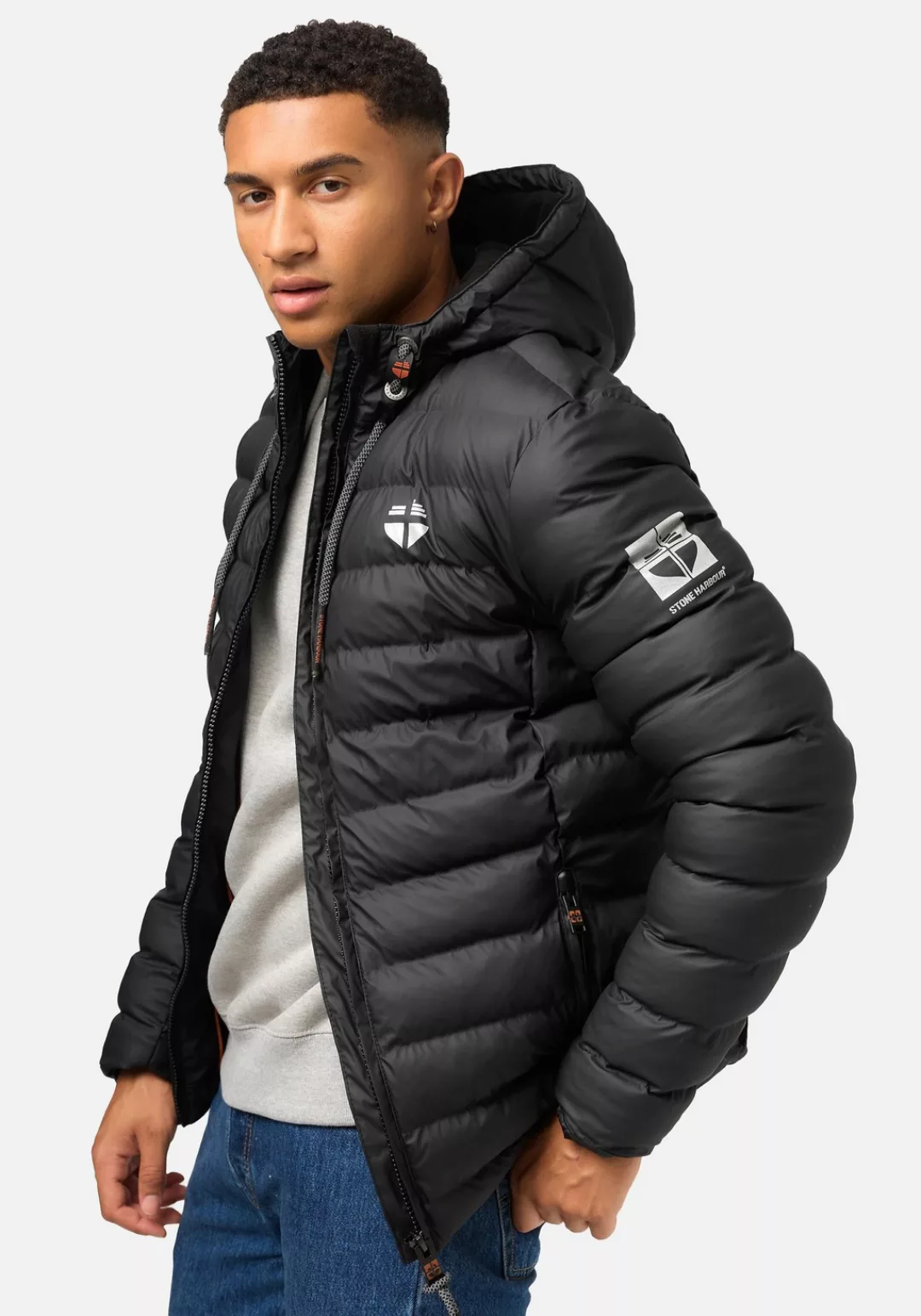 Stone Harbour Winterjacke "Zaharoo", mit Kapuze, Wasserdichte, gesteppte Re günstig online kaufen