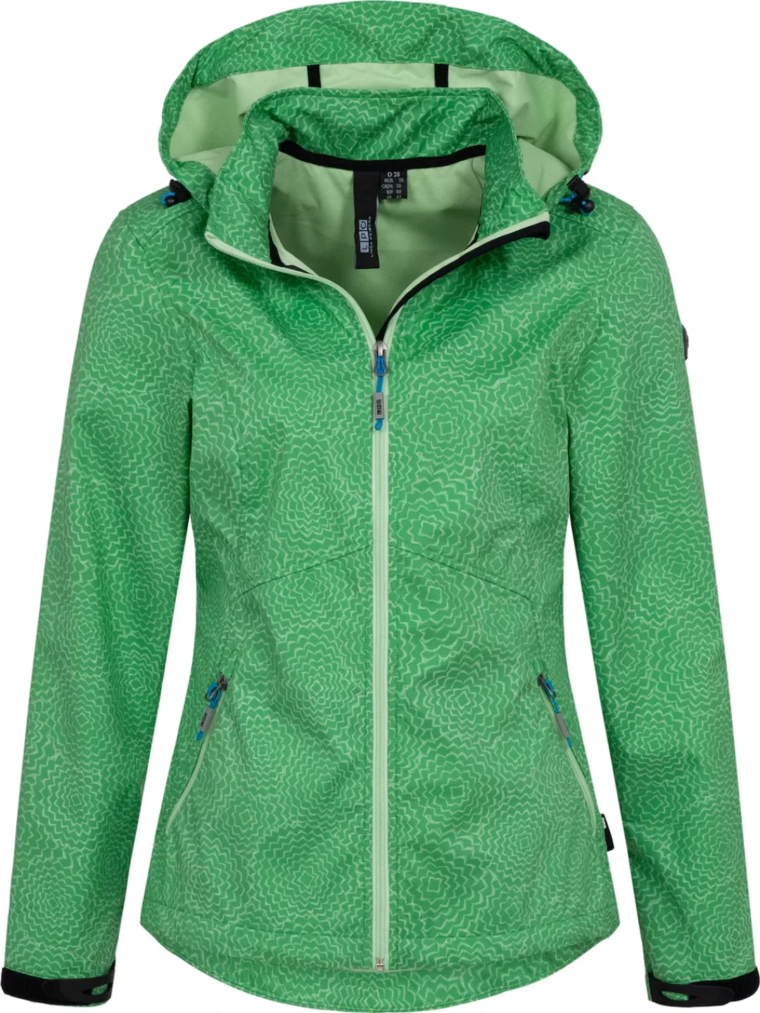 LPO Softshelljacke "SHELBY PEAK II", leichte Softshelljacke mit All-Over-Pr günstig online kaufen