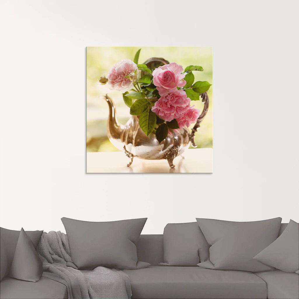 Artland Glasbild "Rosen Romance", Blumen, (1 St.), in verschiedenen Größen günstig online kaufen