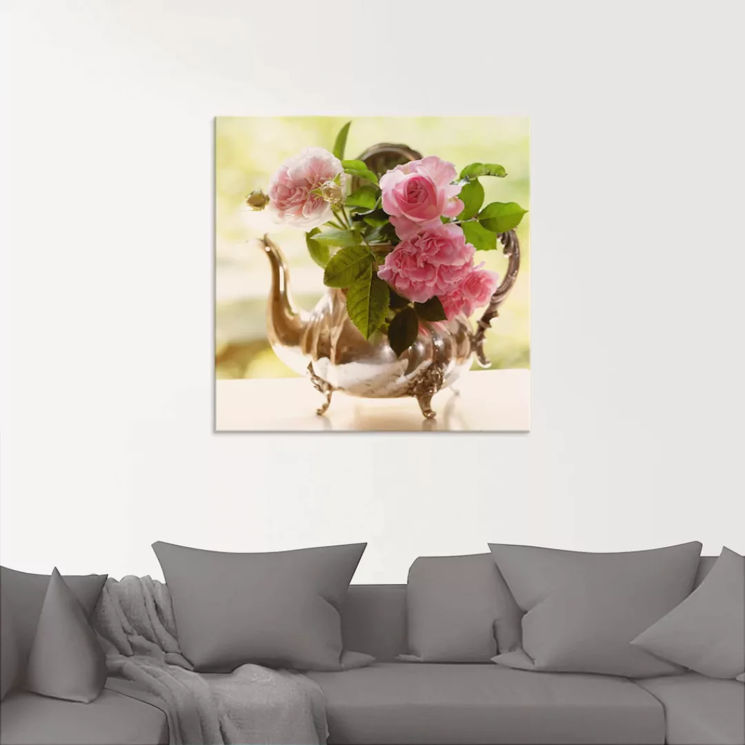 Artland Glasbild »Rosen Romance«, Blumen, (1 St.), in verschiedenen Größen günstig online kaufen