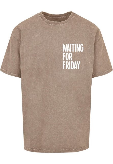 MisterTee T-Shirt MisterTee Waiting For Friday Acid Washed Heavy Oversize T günstig online kaufen